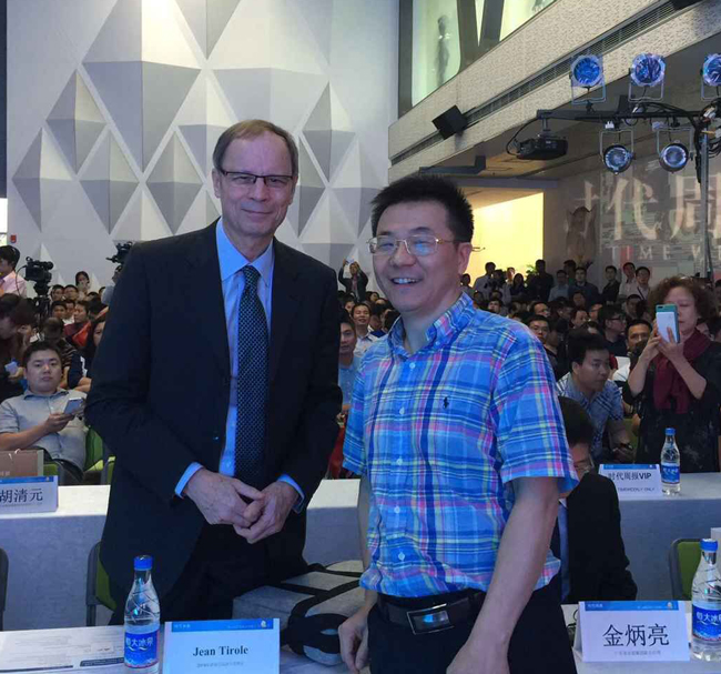 亚泰光电郑翔总经理与Jean Tirole教授